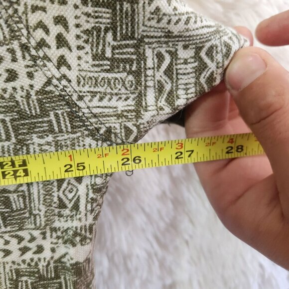 Northwest Territory Big Man 3X Polo Shirt Green Geometric Pattern 100% Cotton Ma - Picture 6 of 8